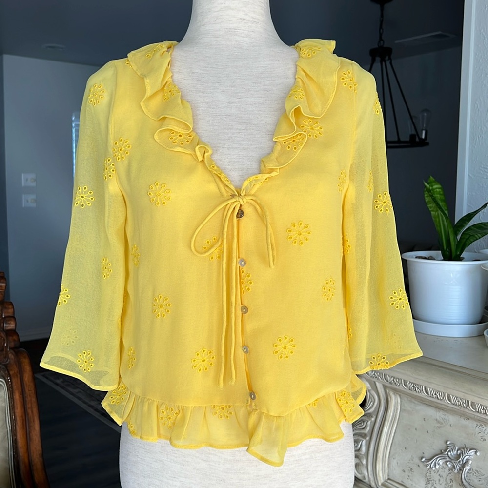 Zara Yellow Top